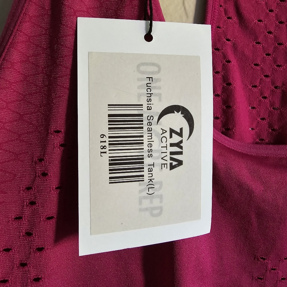 Zyia Fuchsia Seamless Tank Large New - Picture 5 of 11